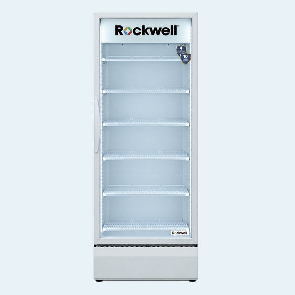 606 L Single Glass Door Visi Cooler – White – 4 Years Warranty