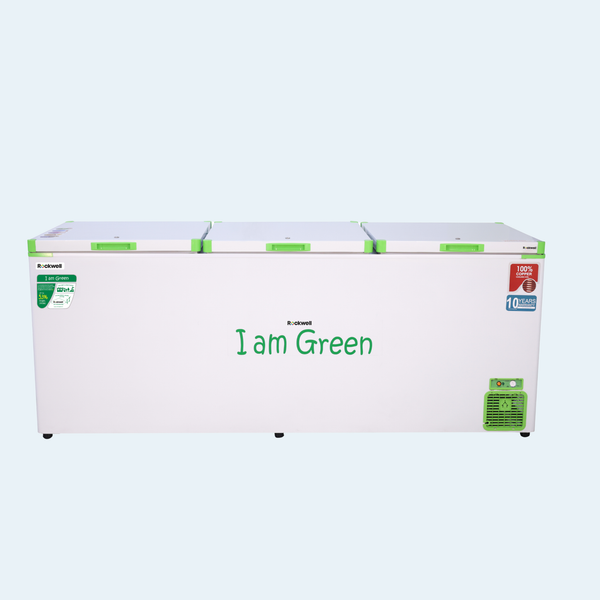 998 L Green Deep Freezer – Upto 53% power saving – 10-Year Cooling Coil Warranty