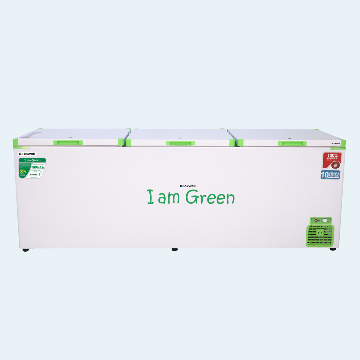 1254 L Green Deep Freezer – Upto 53% power saving – 10-Year Cooling Coil Warranty