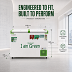 294 L Convertible Green Deep Freezer – Upto 53% power saving – 10-Year Cooling Coil Warranty – image 3