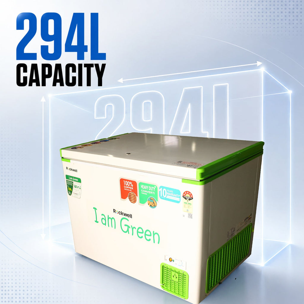 294 L Convertible Green Deep Freezer – Upto 53% power saving – 10-Year Cooling Coil Warranty – image 2