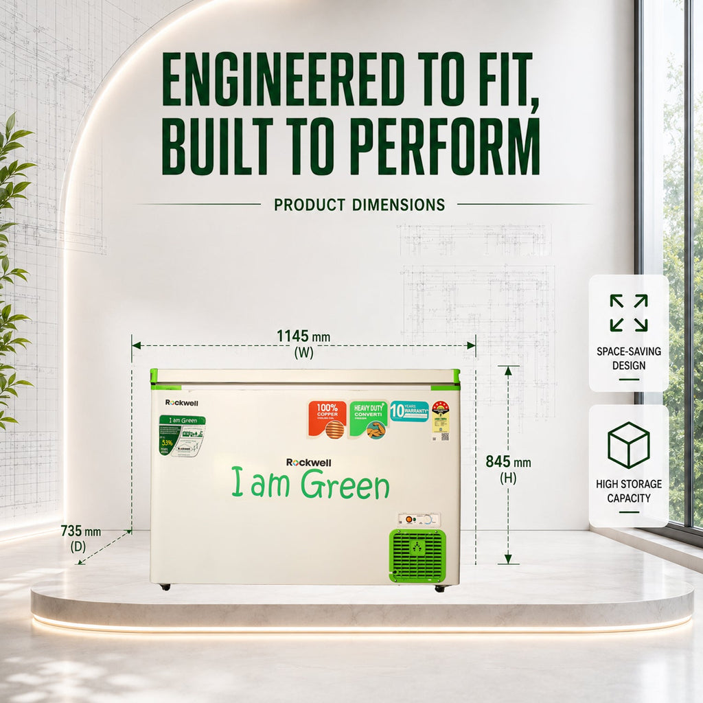 294 L Convertible Green Deep Freezer – Upto 53% power saving – 10-Year Cooling Coil Warranty – image 3