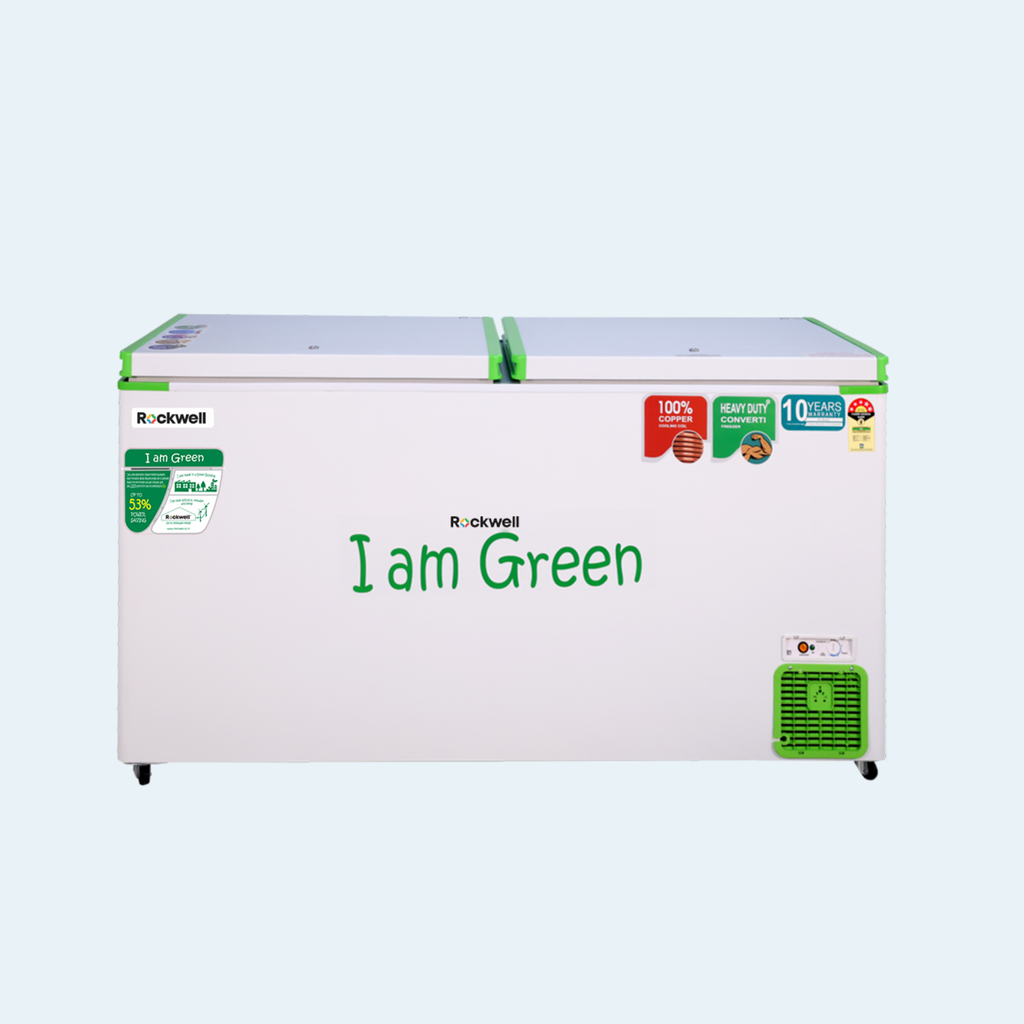 390 L Convertible Green Deep Freezer – Upto 53% power saving – 10-Year Cooling Coil Warranty