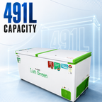 491 L Convertible Green Deep Freezer – Upto 53% power saving – 10-Year Cooling Coil Warranty – image 2