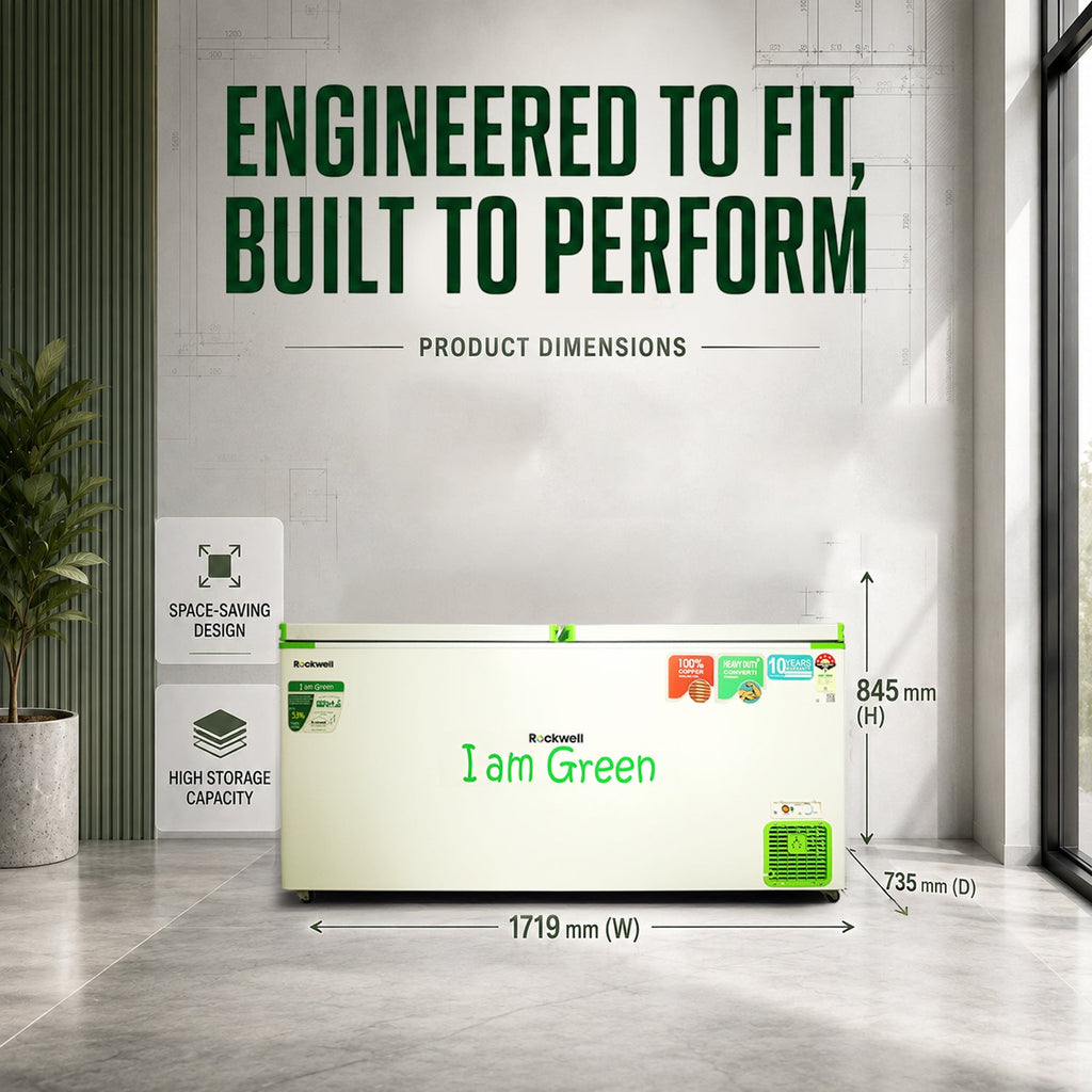 491 L Convertible Green Deep Freezer – Upto 53% power saving – 10-Year Cooling Coil Warranty – image 3