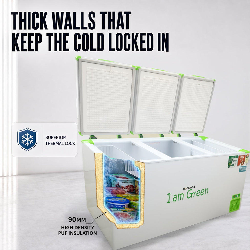 750 L Convertible Green Deep Freezer – Upto 53% power saving 10-Year Cooling Coil Warranty – image 5