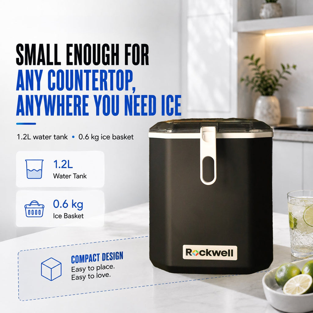 Portable Instant Ice Maker – 9 Bullet Ice Cubes in 8-10 Minutes – 12 kg/Day – image 5