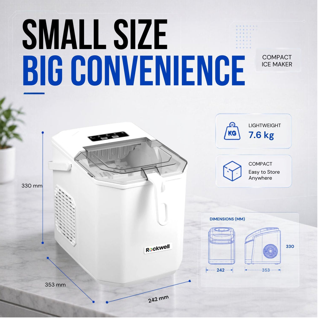 Portable Instant Ice Maker – 9 Bullet Ice Cubes in 8-10 Minutes – 12 kg/Day – image 3