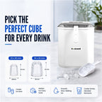 Portable Instant Ice Maker – 9 Bullet Ice Cubes in 8-10 Minutes – 12 kg/Day – image 4