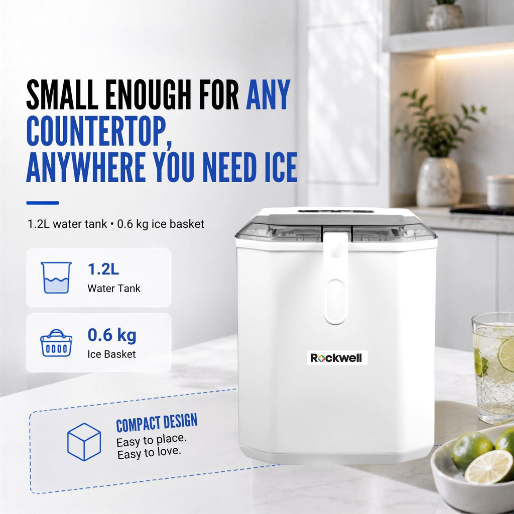 Portable Instant Ice Maker – 9 Bullet Ice Cubes in 8-10 Minutes – 12 kg/Day – image 5