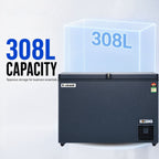 308 L Hard Top Convertible Deep Freezer – Grey – 1 Year Warranty – image 2