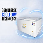 308 L Double Door – Hard Top Convertible Deep Freezer – White – 1 Year Warranty – image 6