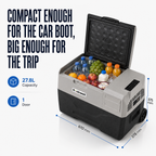 27.8 L Portable Car Cooler/Freezer – AC/DC Charging – image 3