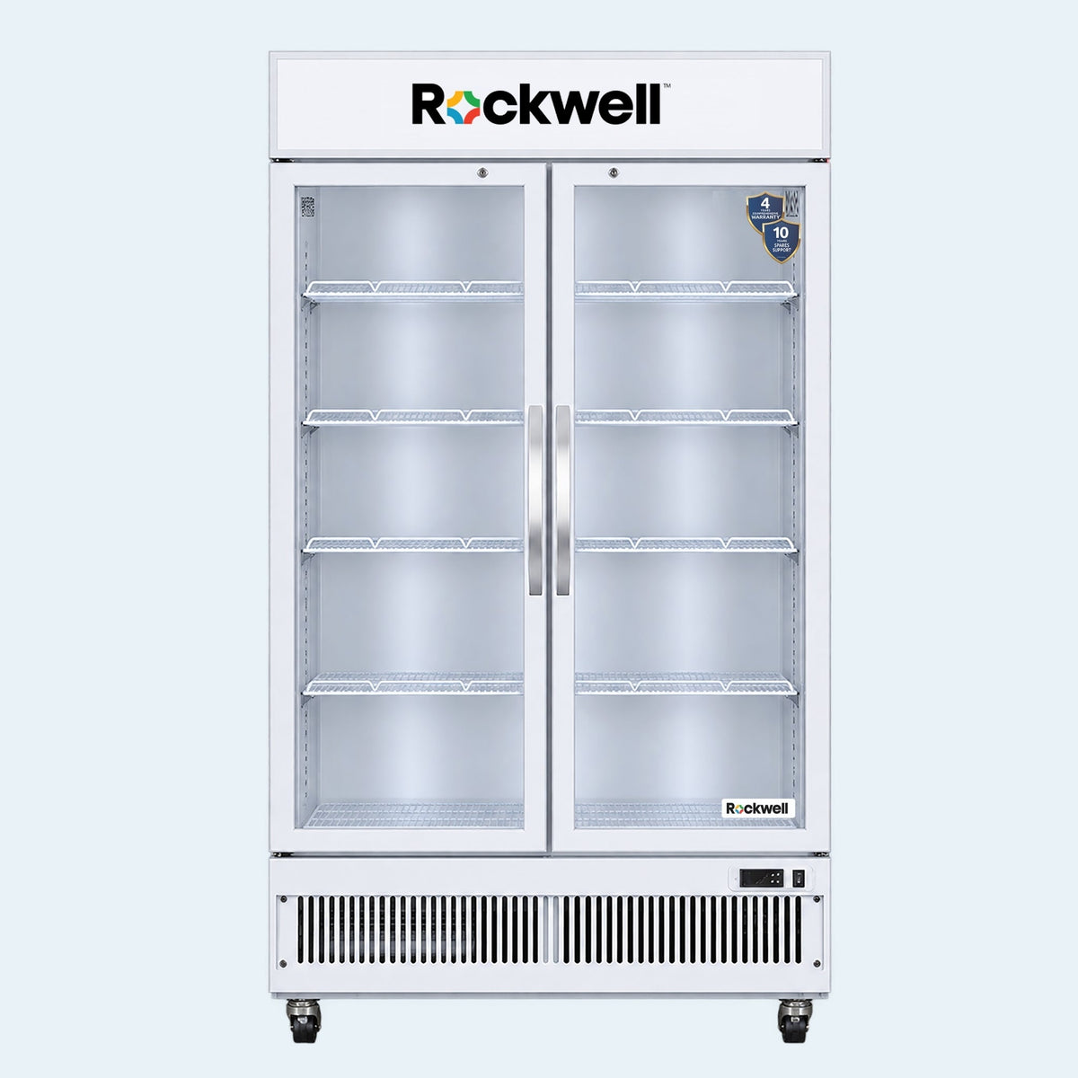 872 L Double Glass Door Visi Cooler – White – 4 Years Warranty