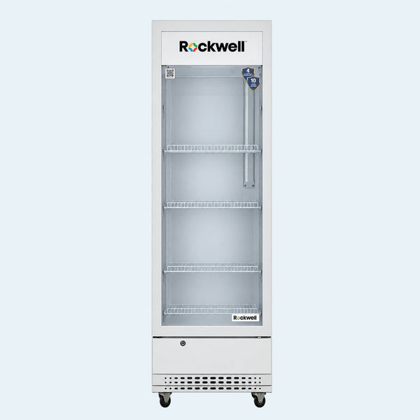 240 L Single Glass Door Visi Cooler – White – 4 Years Warranty