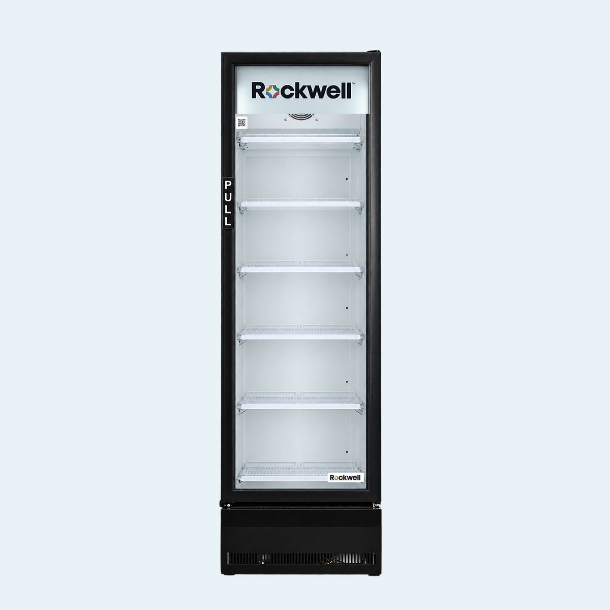 359 L Single Glass Door Visi Cooler – Black – 4 Years Warranty