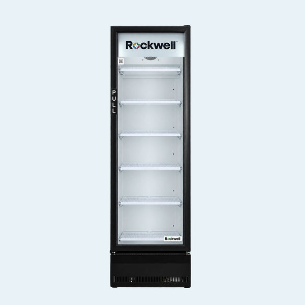 359 L Single Glass Door Visi Cooler – Black – 4 Years Warranty