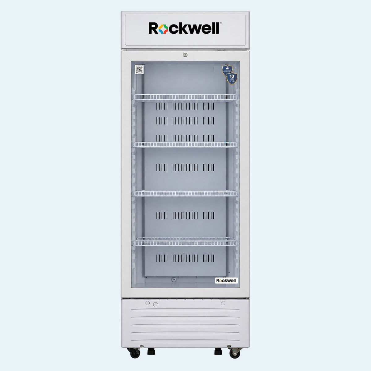 310 L Single Glass Door Visi Cooler – White – 4 Years Warranty