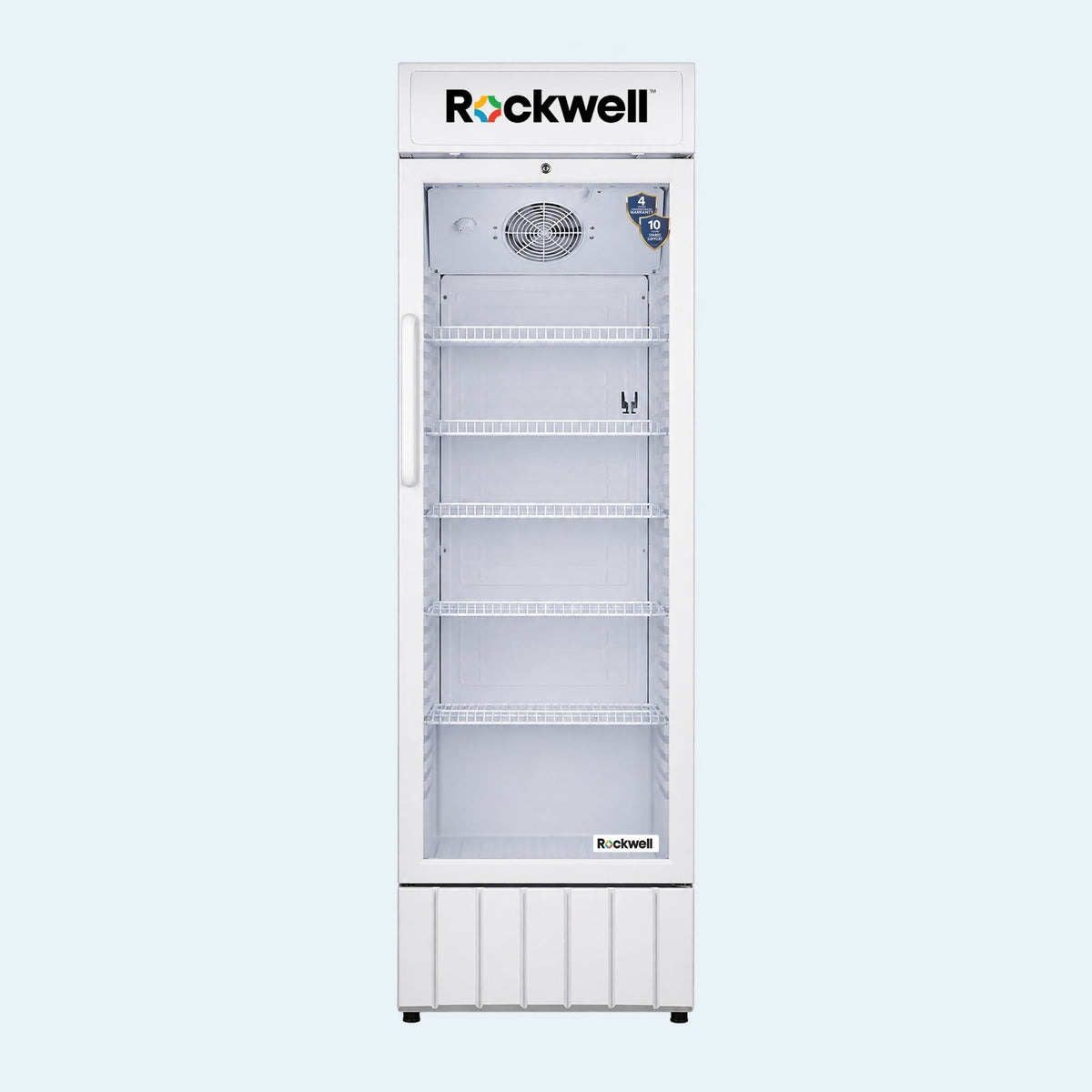 370 L Single Glass Door Visi Cooler – White – 4 Years Warranty