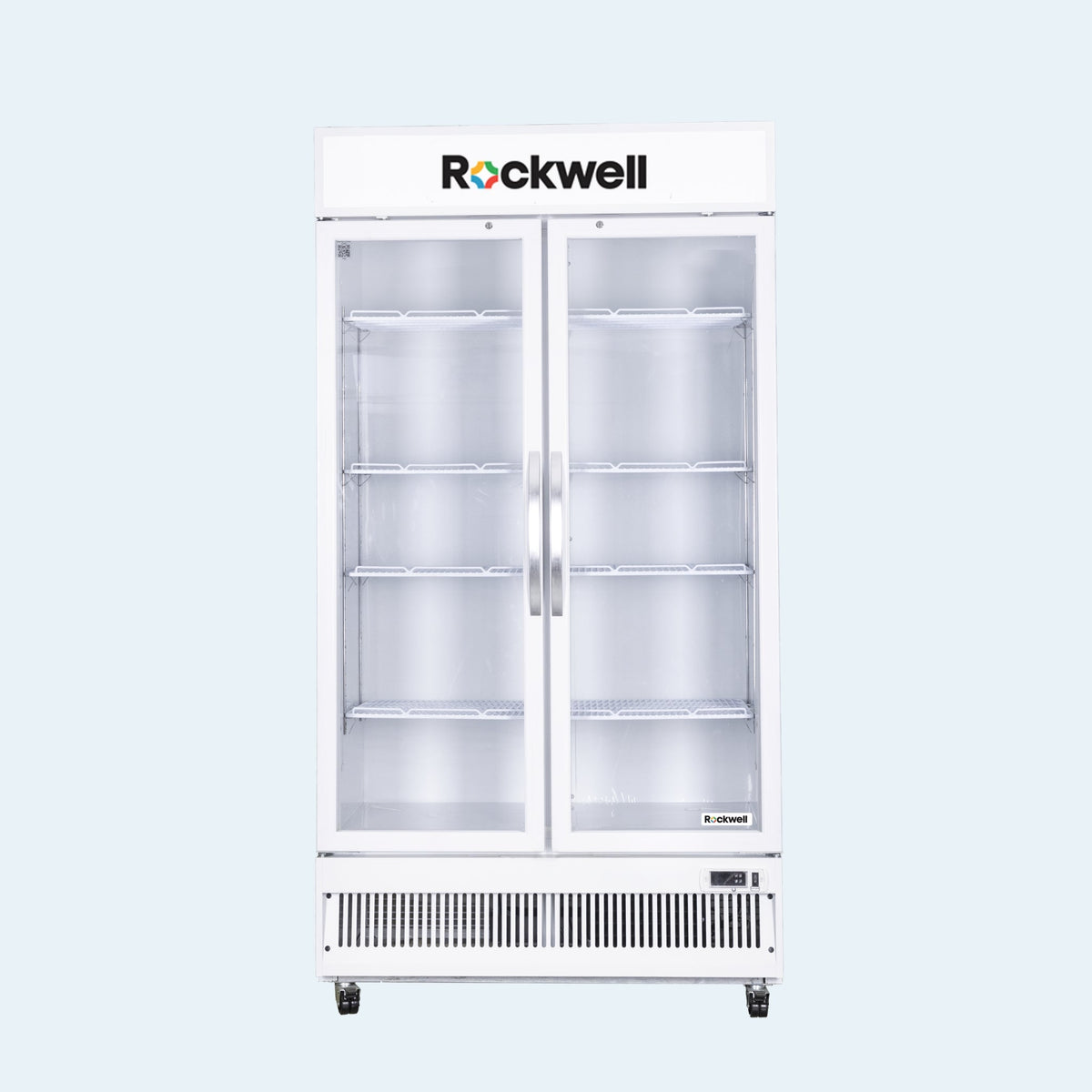 739 L Double Glass Door Visi Cooler – White – 4 Years Warranty