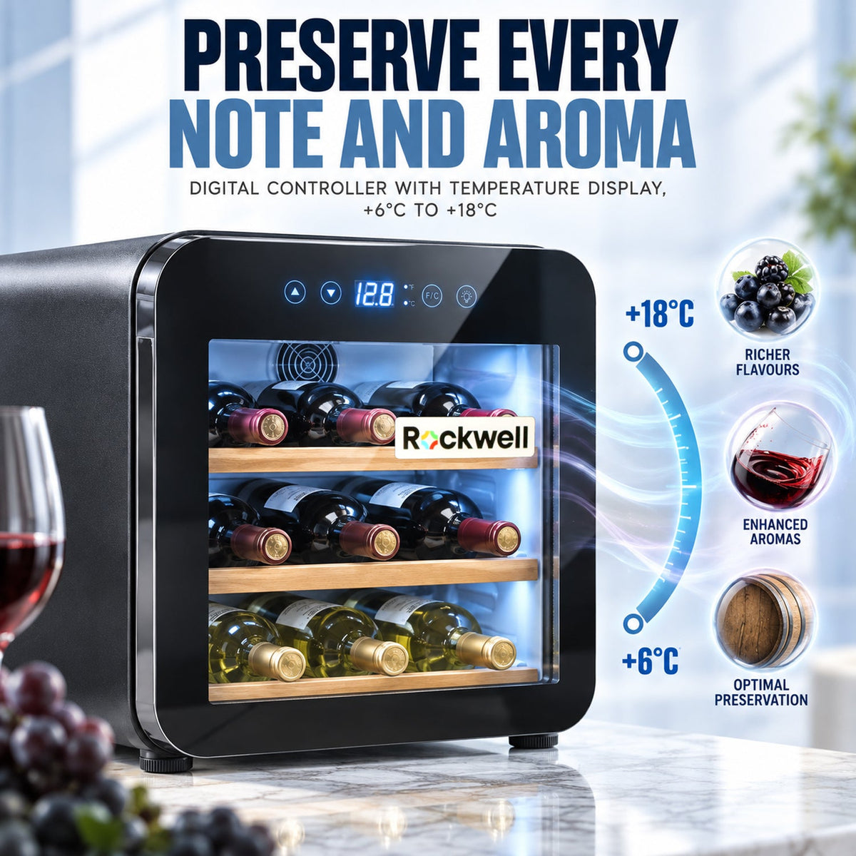 45 L Wine Cooler – 13 Bottles – image 8