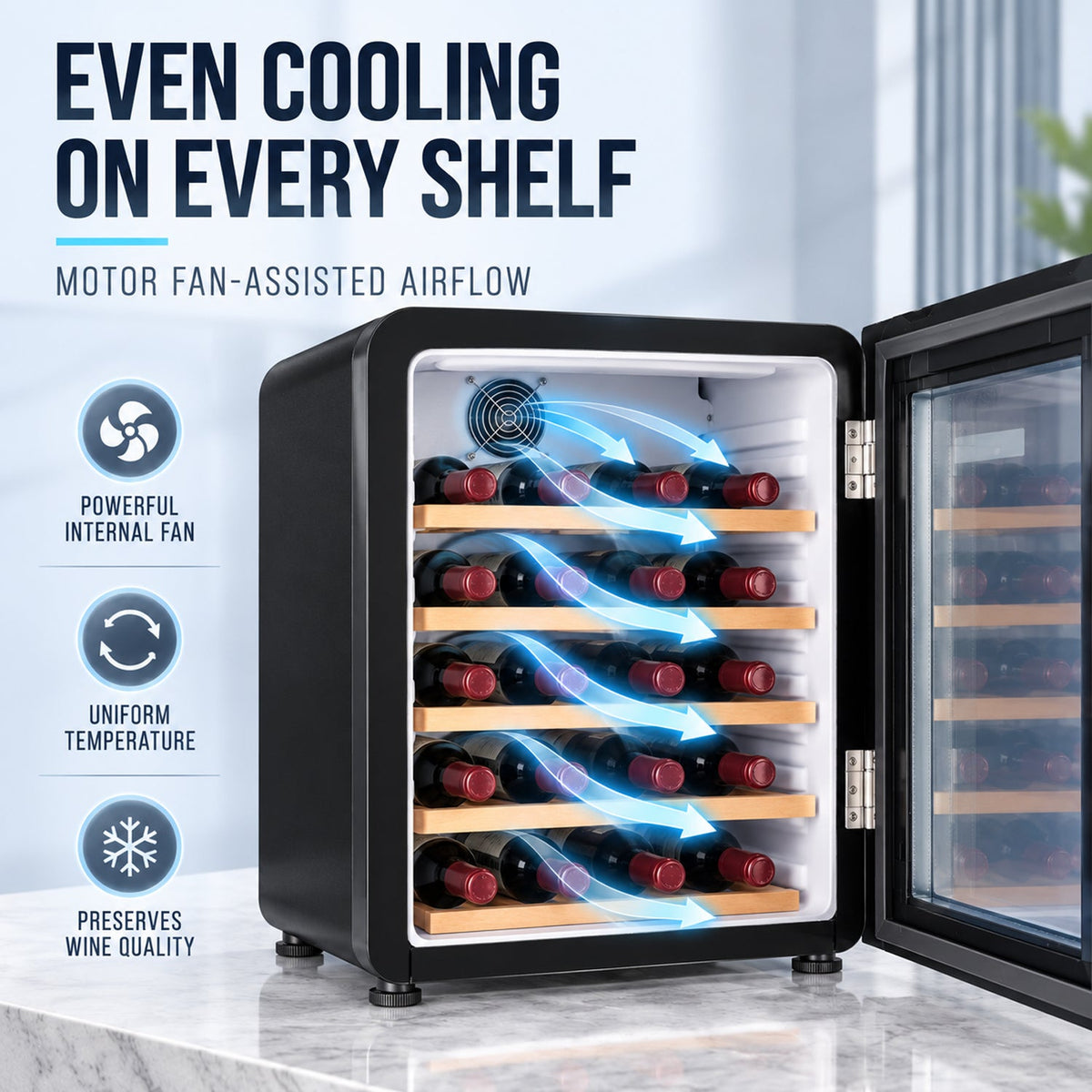 67 L Wine Cooler – 23 Bottles – image 2