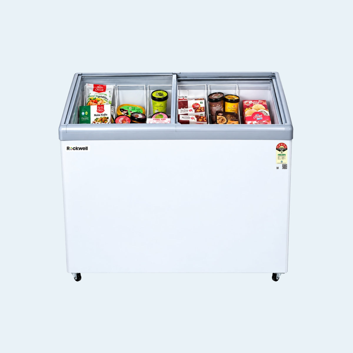 205 L Glass Top Deep Freezer – Low Power Consumption – 4 Years Warranty