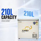 210 L Hard Top Convertible Deep Freezer – 4 Years Warranty – image 2