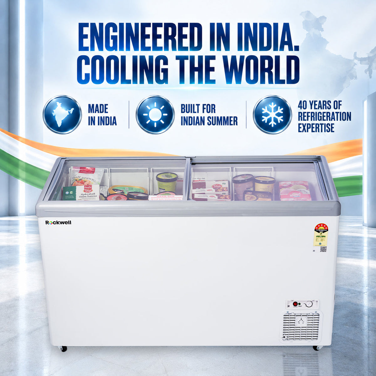 315 L Glass Top Deep Freezer – Low Power Consumption – 4 Years Warranty – image 2