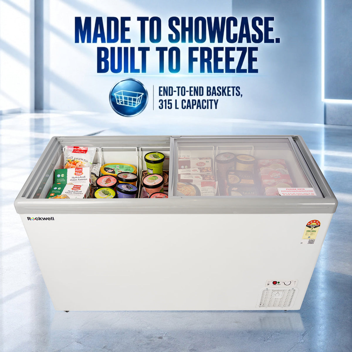 315 L Glass Top Deep Freezer – Low Power Consumption – 4 Years Warranty – image 10