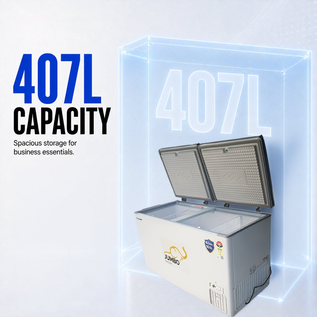 407 L Hard Top Convertible Deep Freezer – 4 Years Warranty – image 2
