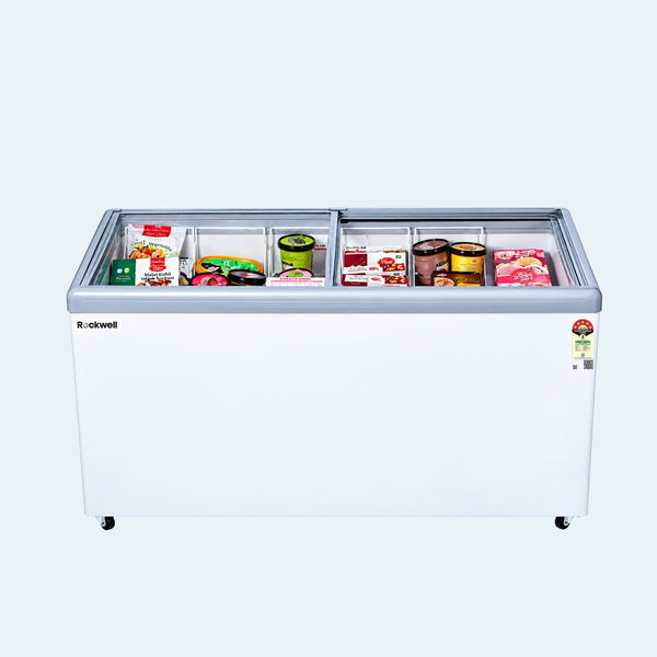 415 L Glass Top Deep Freezer | Low Power Consumption | 4 Years Warranty