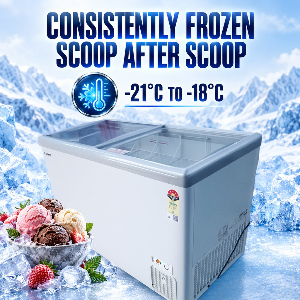 415 L Glass Top Deep Freezer – Low Power Consumption – 4 Years Warranty – image 4