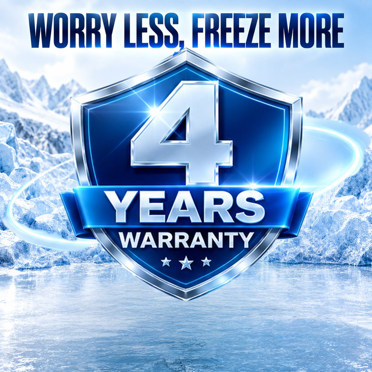 415 L Glass Top Deep Freezer – Low Power Consumption – 4 Years Warranty – image 6