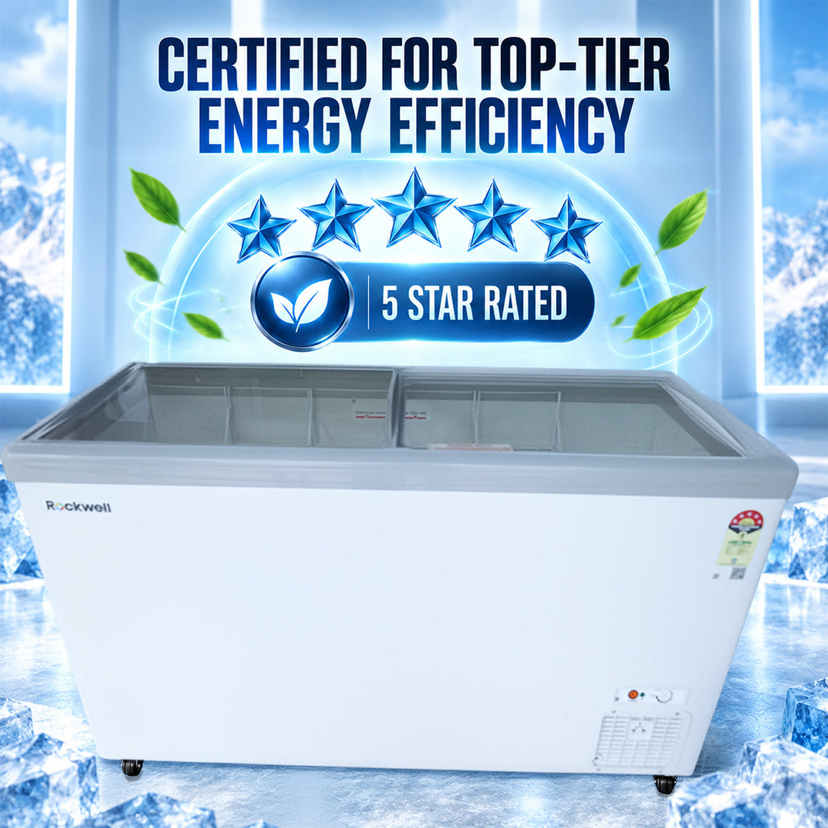 415 L Glass Top Deep Freezer – Low Power Consumption – 4 Years Warranty – image 8