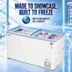 415 L Glass Top Deep Freezer – Low Power Consumption – 4 Years Warranty – image 10
