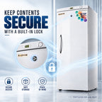 280 L Hard Door Vertical Freezer – White