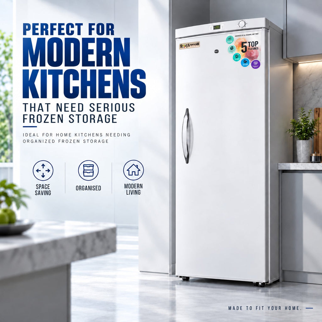 280 L Hard Door Vertical Freezer – White – image 2