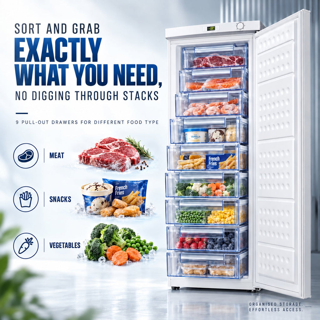 280 L Hard Door Vertical Freezer – White – image 6