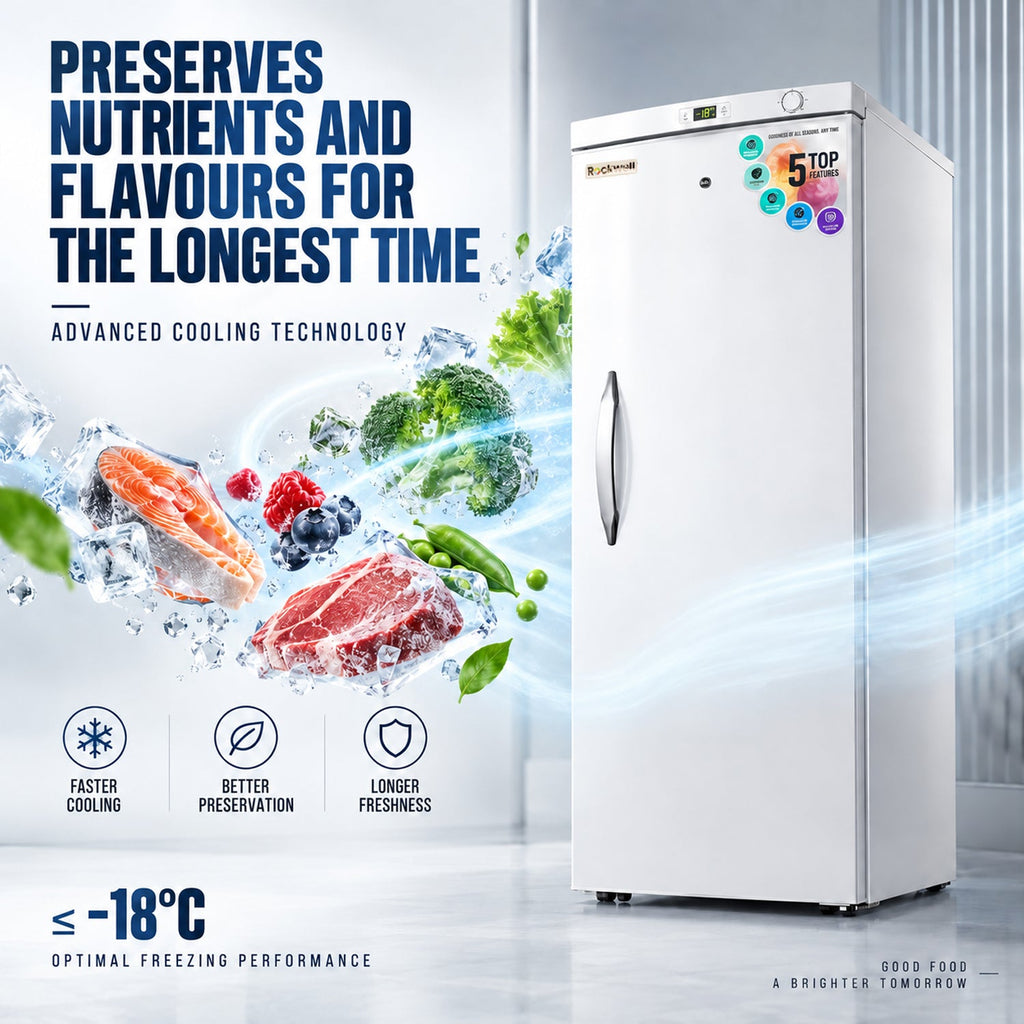 280 L Hard Door Vertical Freezer – White – image 10