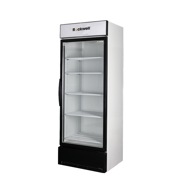 Rockwell 597Ltr, Single Glass Door Visi Cooler, Internal LED, Dynamic Cooling (RVC700B, Black) - Image 2