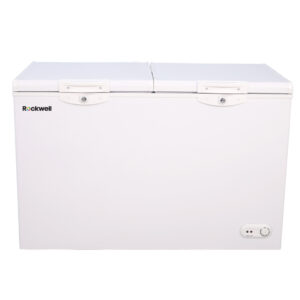 Rockwell Double Compartment Freezer & Cooler, Heavy Duty Compressor, Low Power Consumption (COMBI400A, White)