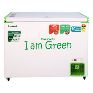 Rockwell 350SDUC, 5 Star, Convertible GREEN Deep Freezer, Single Door, with 10 yrs. Warranty on Cooling Coil and Upto 53% Power Saving