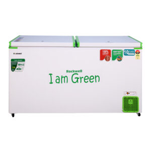 Rockwell 450DDUC, 5 Star, Convertible GREEN Deep Freezer, Double Door, with 10 yrs. Warranty on Cooling Coil and Upto 53% Power Saving