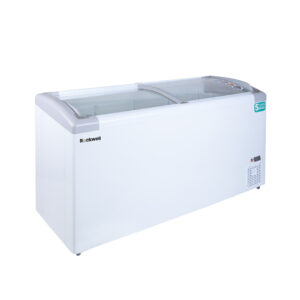 Rockwell 380Ltr, Curved Glass Green Freezer, In-built LED Light, Upto 53% Power Saving GFR450ICGT