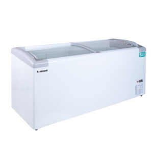 Rockwell 475Ltr, Curved Glass Green Freezer, In-built LED Light, Upto 53% Power Saving GFR550ICGT
