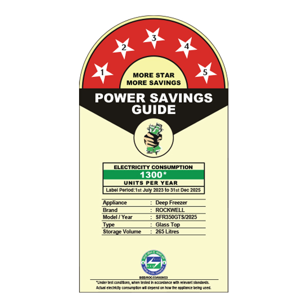 Glass Top Freezer | SFR350GTS