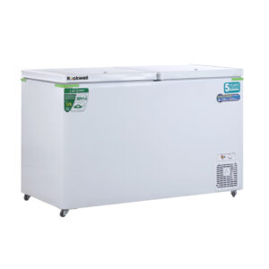 Rockwell 370Ltr, Double Door Eutectic Hard Top Deep Freezer, 18 Hours Temperature Backup, 1 year Comprehensive warranty (GFR450DDET, White)