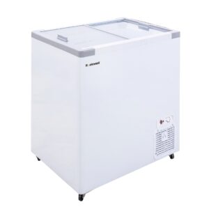Rockwell 205Ltr, Glass Top Deep Freezer, Low Power Consumption (SFR250GT, White)