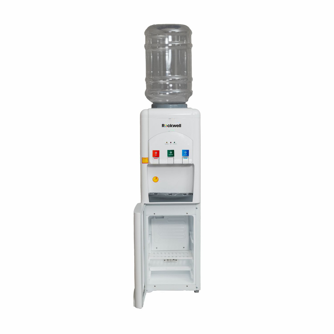 Rockwell Water Dispenser with Refrigerator, Xtra Pure R-G, Hot, Cold & Normal, Low Power Consumption, White